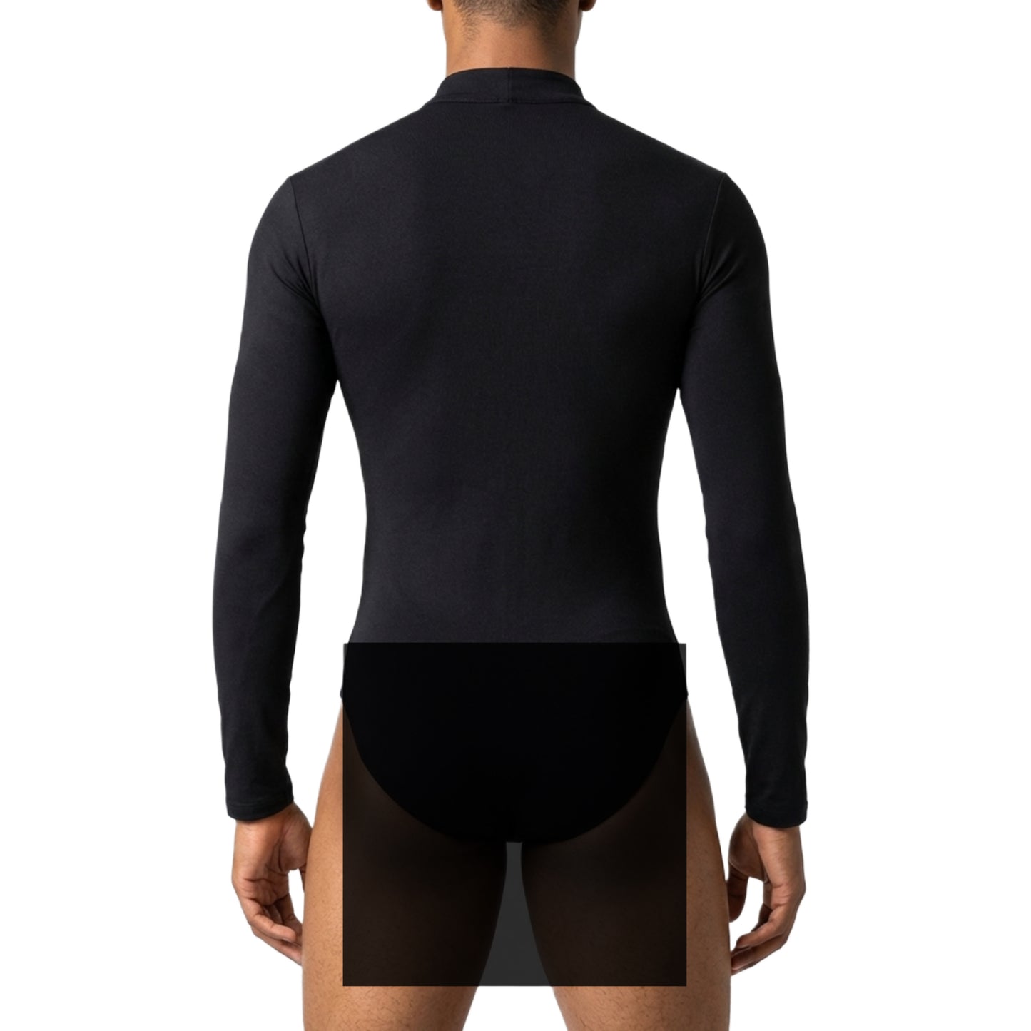 ByCharme Black Lycra Men Latin Salsa Competition Shirt - BCM-0054