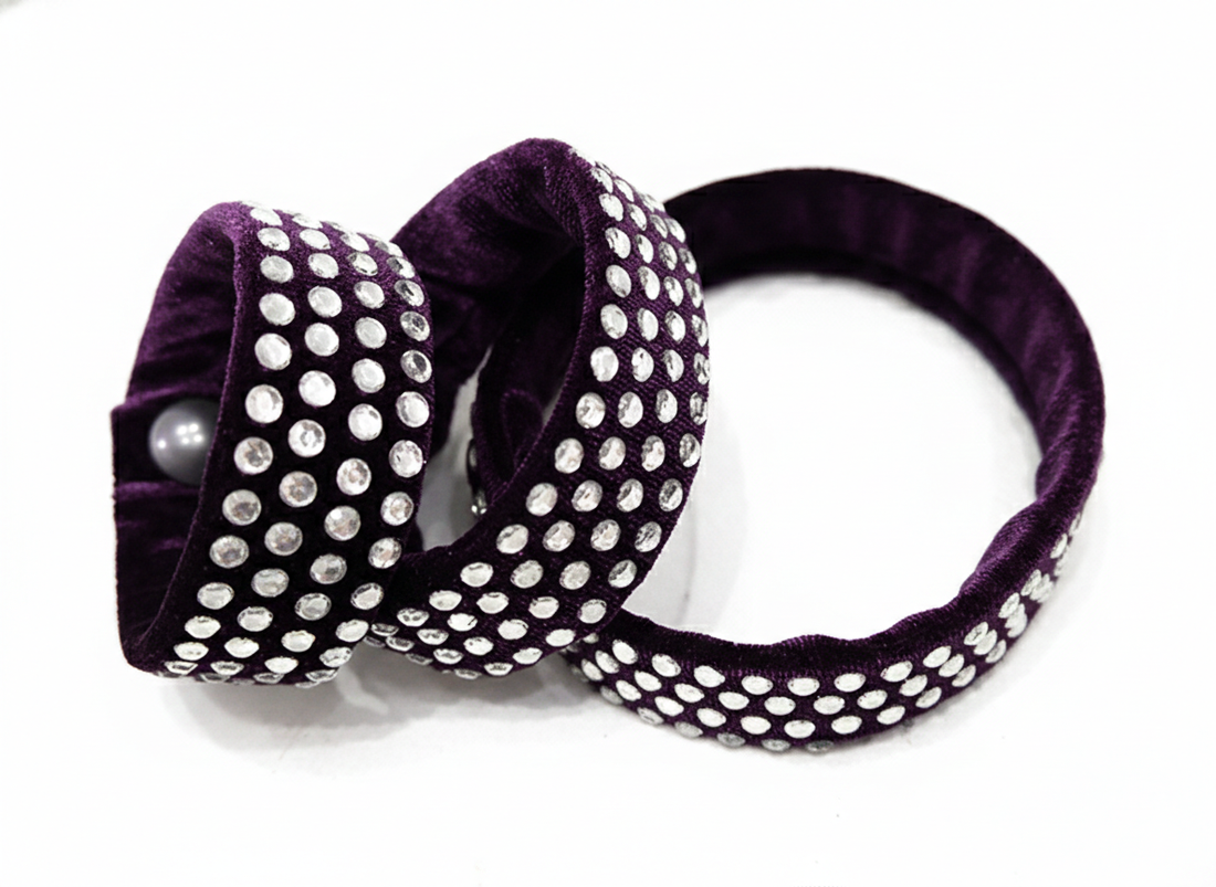 ByCharme Orchid Black Silver Velvet Latin Salsa Competition Dress - BCL-0034