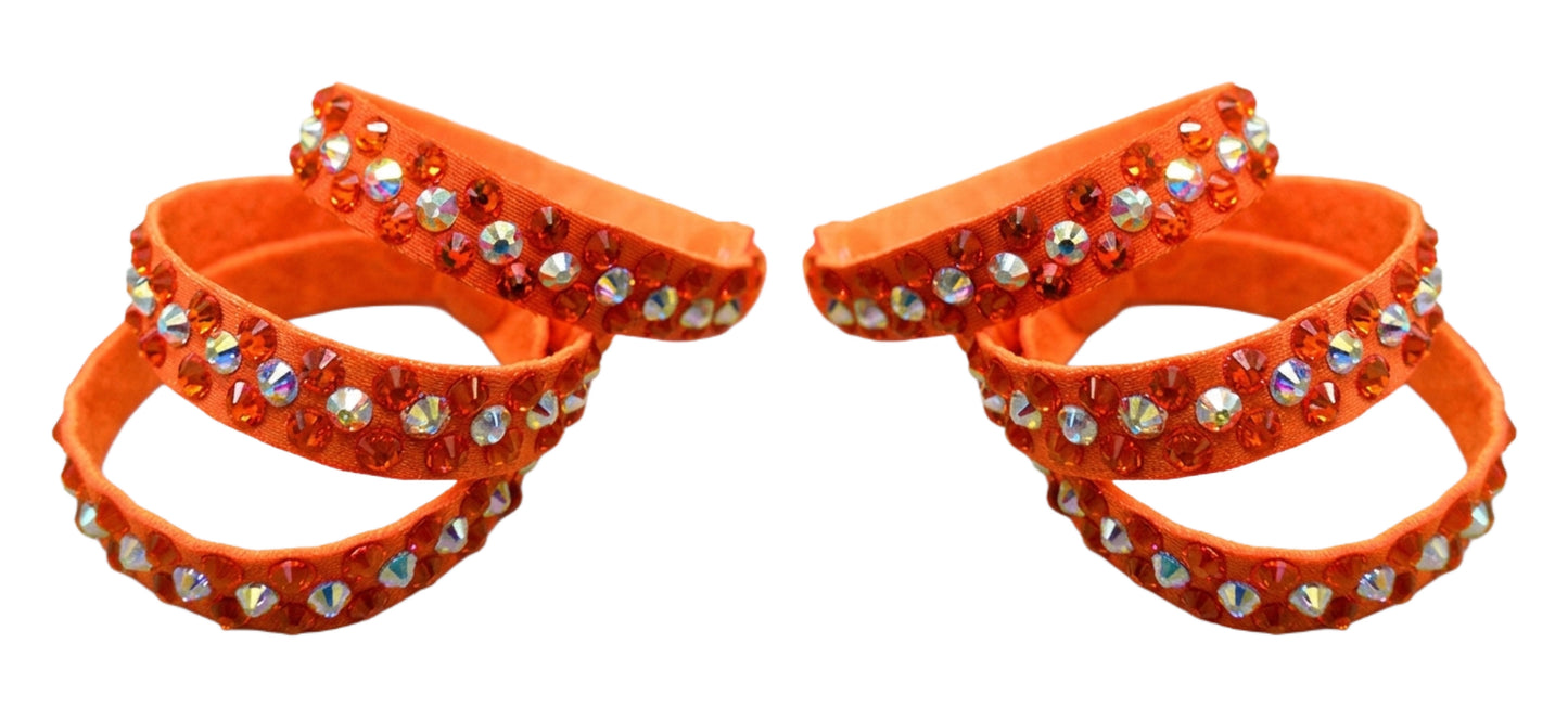 ByCharme Brown Orange Red Fringes Latin Salsa Competition Dress - BCL-0106