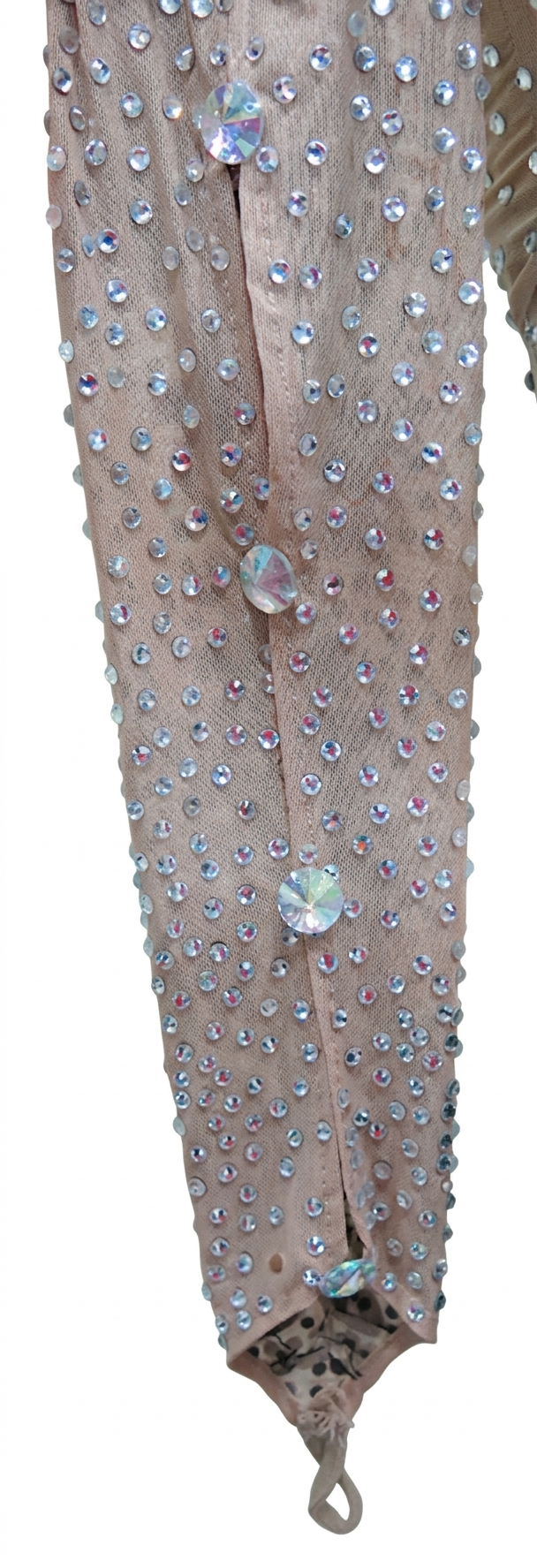 ByCharme Tan Black Latin Salsa Competition 2 in 1 Dress - BC2-0003