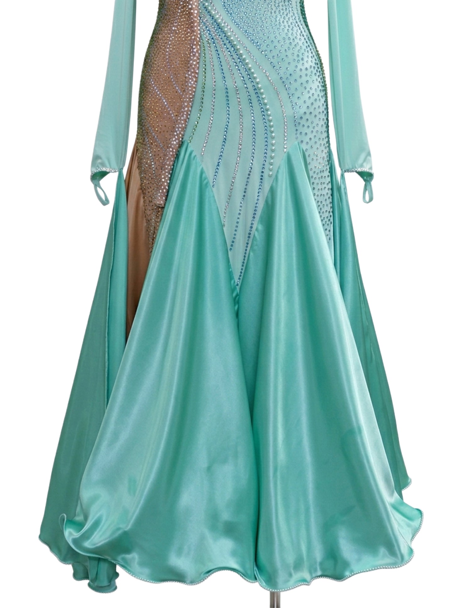 ByCharme Aquamarine Ballroom Competition Dress - BC-0016