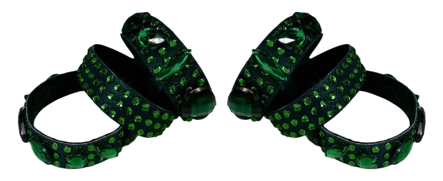 ByCharme Dark Green Velvet Fringes Pearls Latin Salsa Competition Dress - BCL-0191