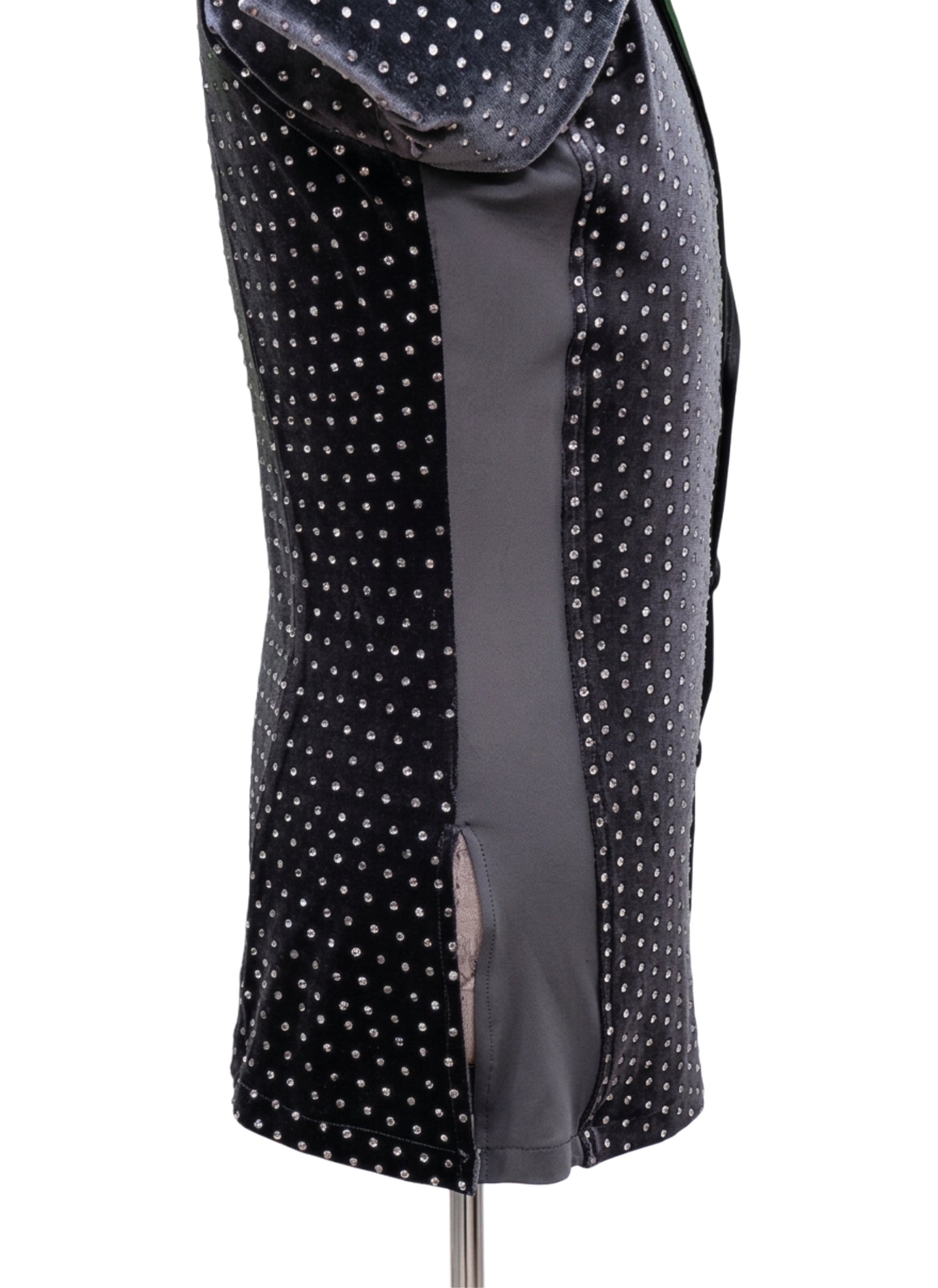 ByCharme Black Velvet Men Latin Salsa Competition Shirt - BCM-0015