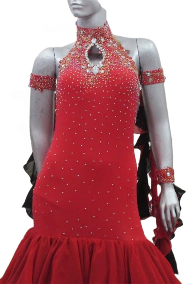 Load image into Gallery viewer, Standard Ballroom Competition Dress (B0101)
