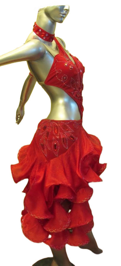 Load image into Gallery viewer, Latin Dance Competition Dress (LT0500A)
