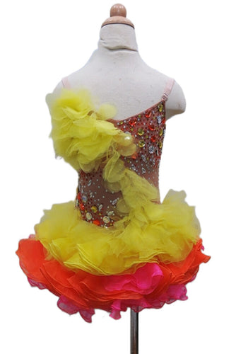 Girl Latin Dance Competition Dress (GL030)