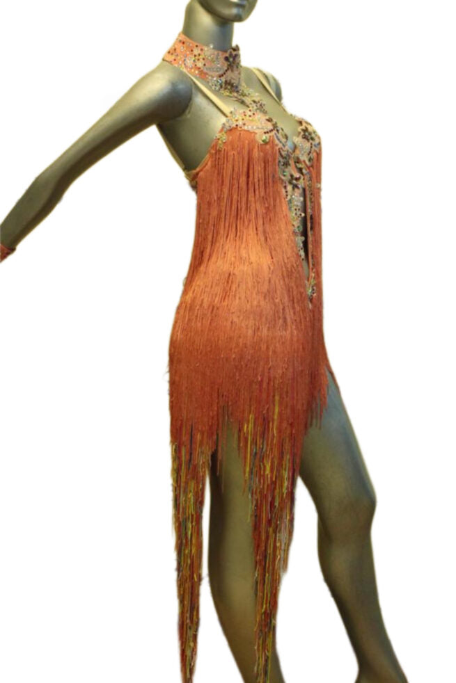 Load image into Gallery viewer, Latin Dance Competition Dress (LT078)
