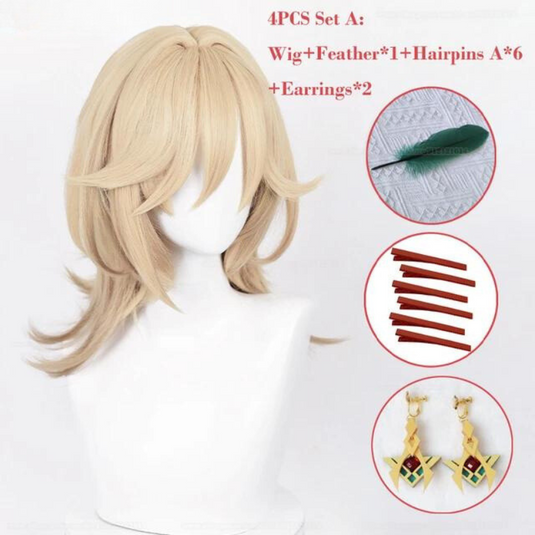 Genshin Impact Kaveh Wigs 50cm