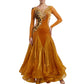 ByCharme Goldenrod Fringes Ballroom Competition Dress - BC-0035