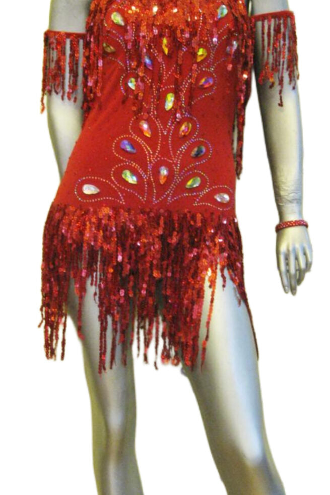 Load image into Gallery viewer, Latin Dance Competition Dress (LS0165)
