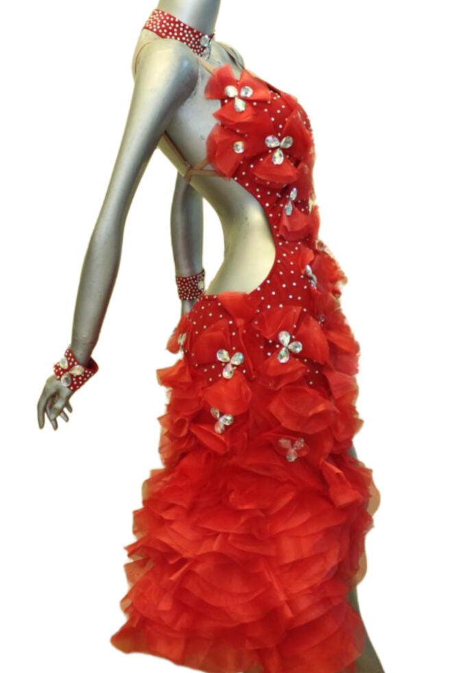 Load image into Gallery viewer, Latin Dance Competition Dress (LS0110)
