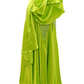 ByCharme Yellow Green Rhinestone Ballroom Competition Dress - BC-0216