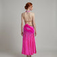ByCharme Neon Pink Feather Ballroom Competition Dress - BC-0220