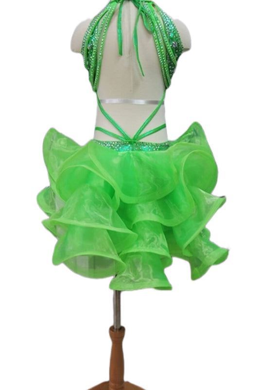 Girl Latin Dance Competition Dress (GL08)