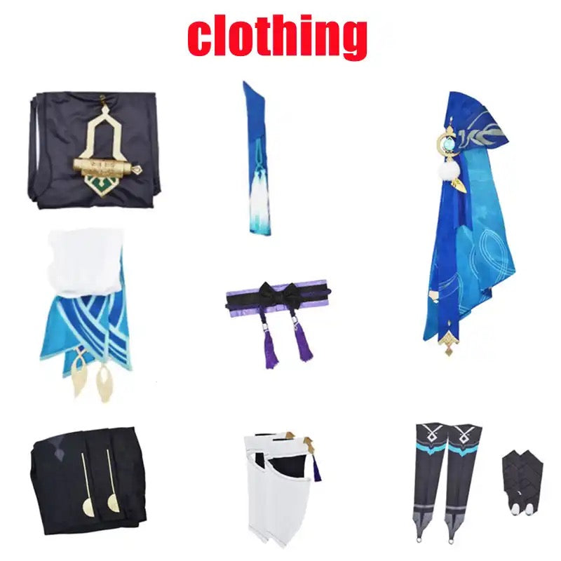 Load image into Gallery viewer, Genshin Impact Scaramouche Wanderer Cosplay Costume
