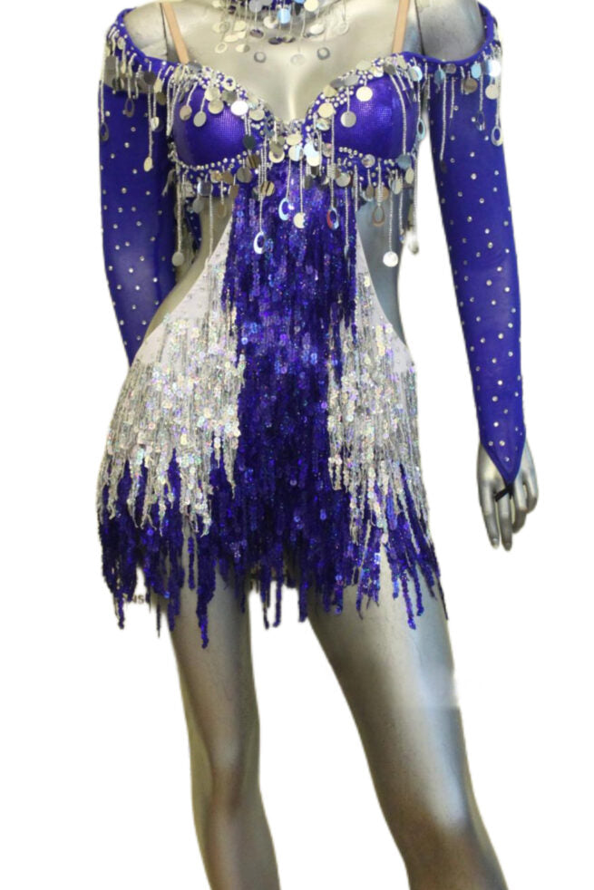 Load image into Gallery viewer, Latin Dance Competition Dress (LT0163)
