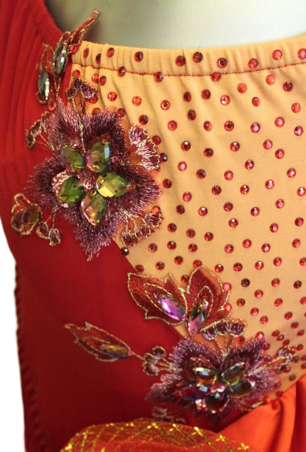 Load image into Gallery viewer, Latin Dance Competition Dress (LS069)
