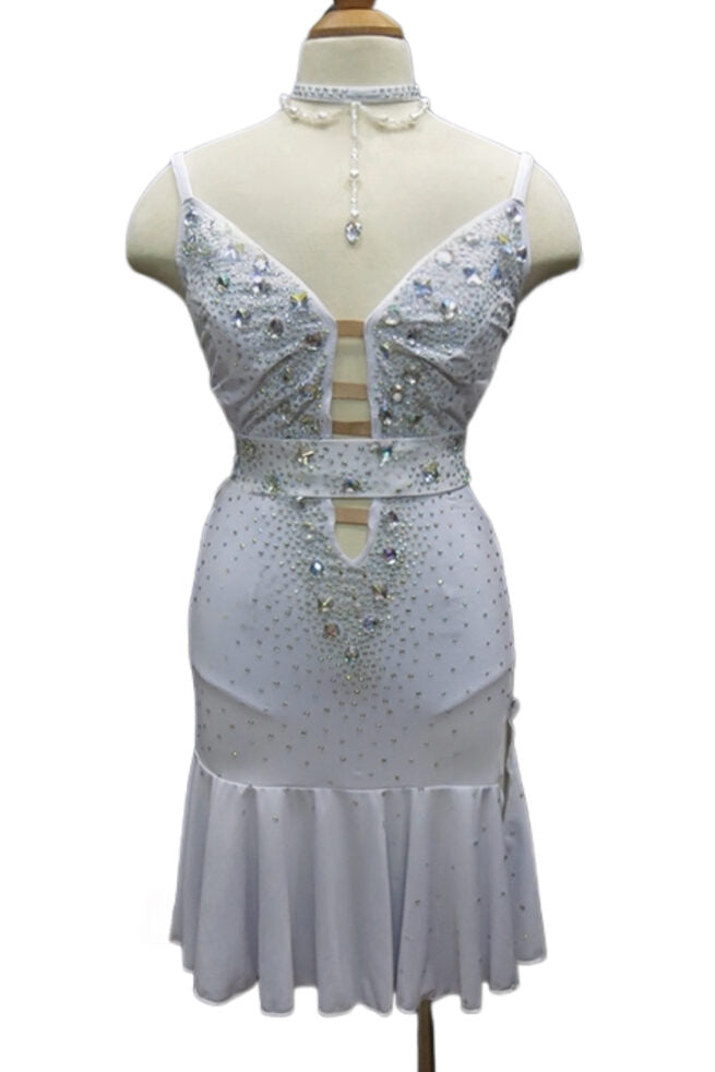 Load image into Gallery viewer, Girl Latin Dance Competition Dress (GL020)
