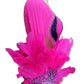 ByCharme Magenta Feather Ballroom Competition Dress - BC-0067
