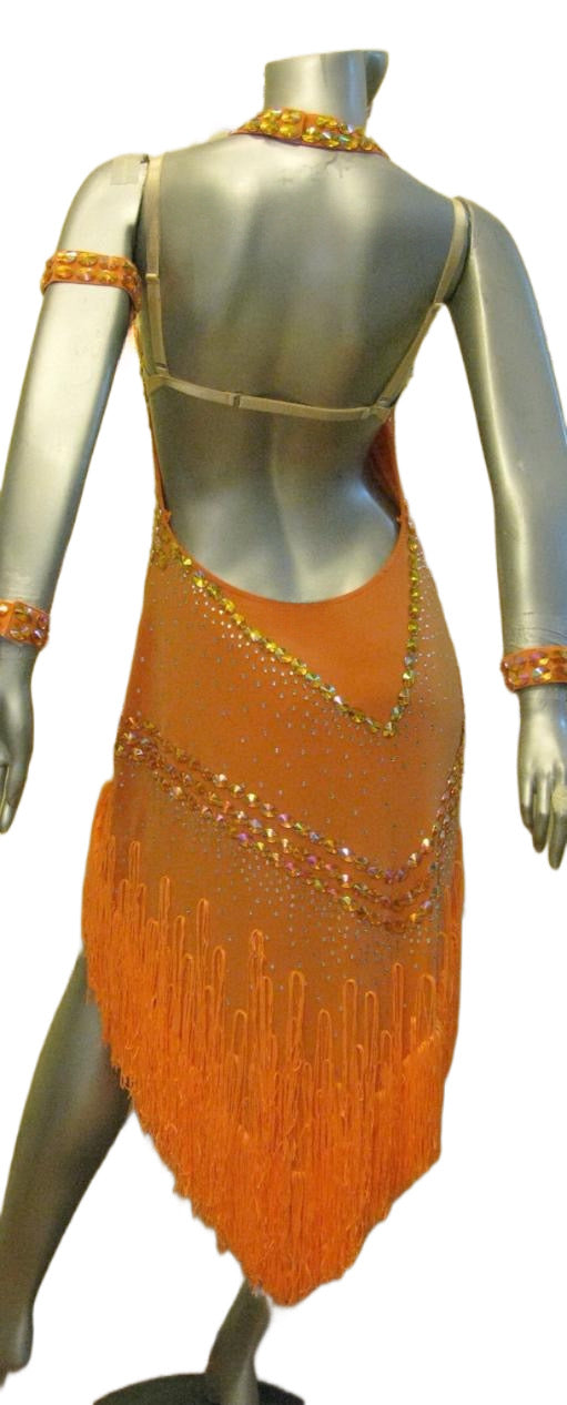 Load image into Gallery viewer, Latin Dance Competition Dress (LS0148A)
