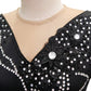 ByCharme Black White Tan Latin Salsa Competition Dress - BCL-0099