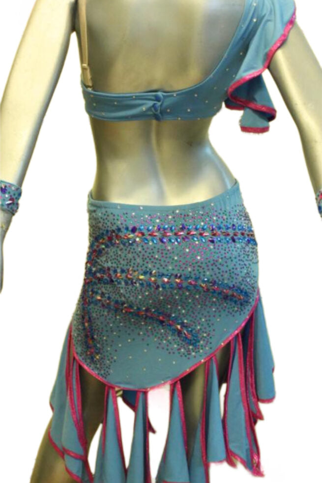 Load image into Gallery viewer, Latin Dance Competition Dress (LT082)
