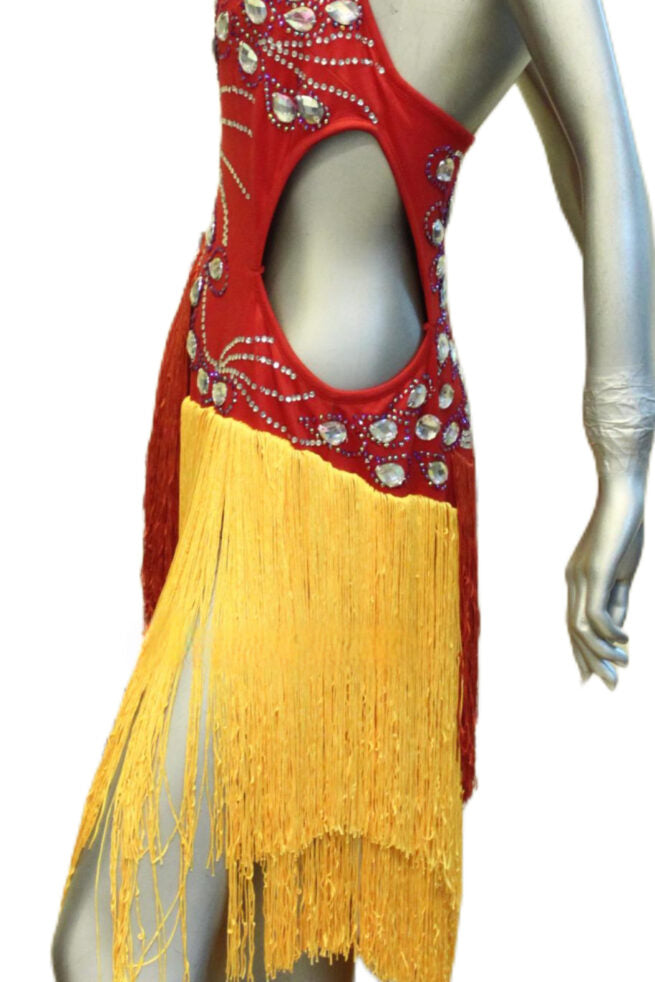 Load image into Gallery viewer, Latin Dance Competition Dress (LT0174A)
