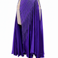 ByCharme Blue Violet Fringes Ballroom Competition Dress - BC-0044