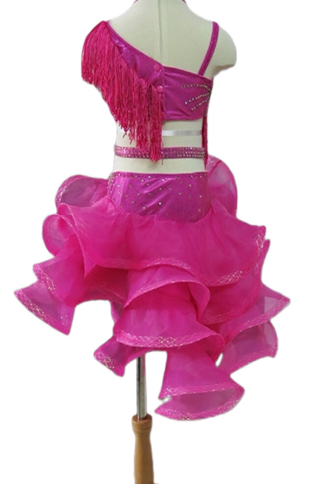 Load image into Gallery viewer, Girl Latin Dance Competition Dress (GL07)
