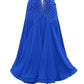 ByCharme Dodger Blue Chiffon Ballroom Competition Dress - BC-0020