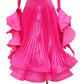 ByCharme Neon Pink Silk Satin Ballroom Competition Dress - BC-0061