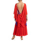 ByCharme Orange Red Chiffon Ballroom Competition Dress - BC-0039