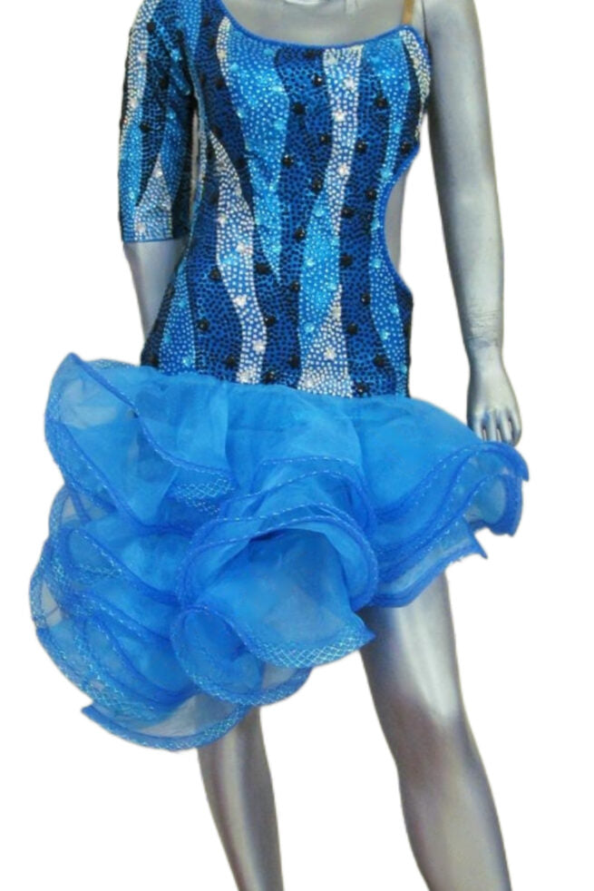 Load image into Gallery viewer, Latin Dance Competition Dress (LT0351)
