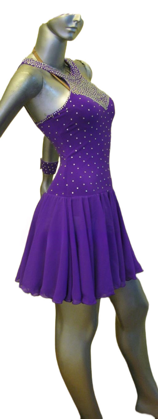 Load image into Gallery viewer, Latin Dance Competition Dress 2 in 1(LS0132)
