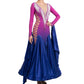 ByCharme Dark Magenta Fringes Ballroom Competition Dress - BC-0012