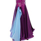 ByCharme Medium Orchid Chiffon Ballroom Competition Dress - BC-0062