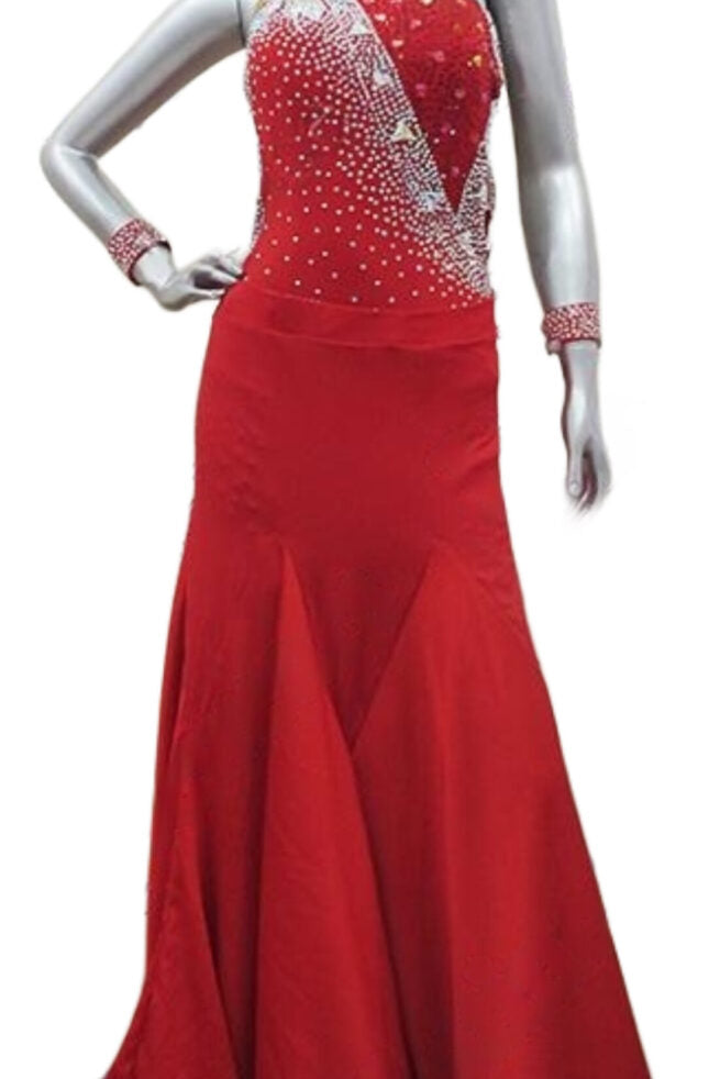 Load image into Gallery viewer, Standard Ballroom Competition Dress (B0780)
