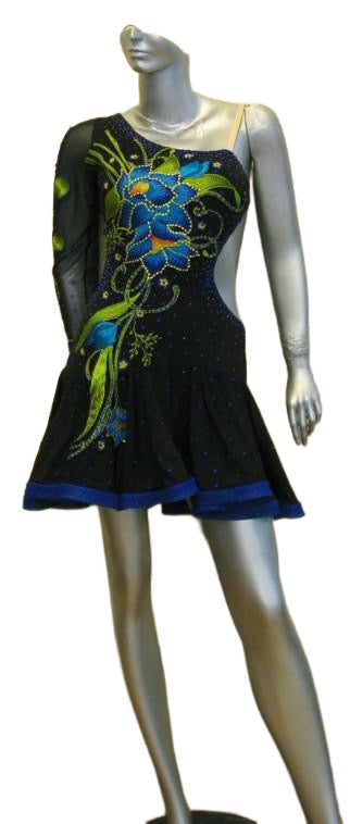 Load image into Gallery viewer, Latin Dance Competition Dress (LS0172)
