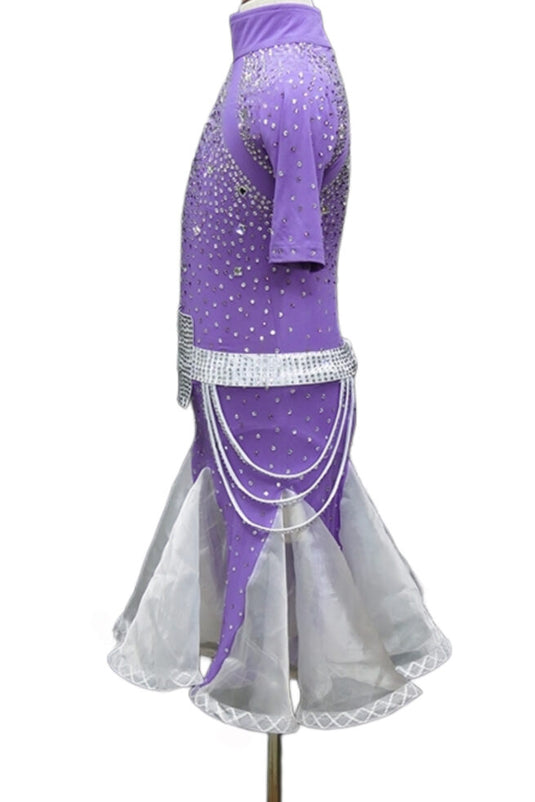 Girl Latin Dance Competition Dress (GL034)