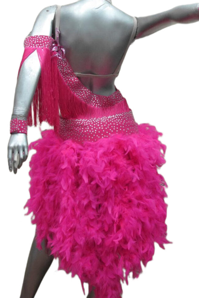 Load image into Gallery viewer, Latin Dance Competition Dress 2 In 1 (LT0390A)
