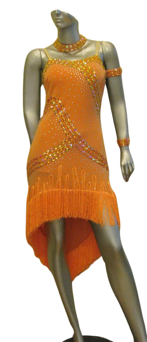 Load image into Gallery viewer, Latin Dance Competition Dress (LS0148A)
