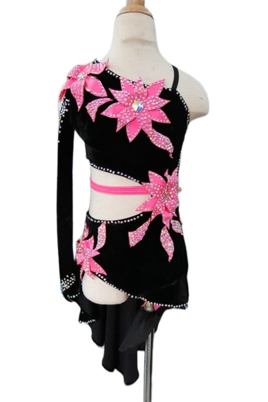 Girl Latin Dance Competition Dress (GL032)