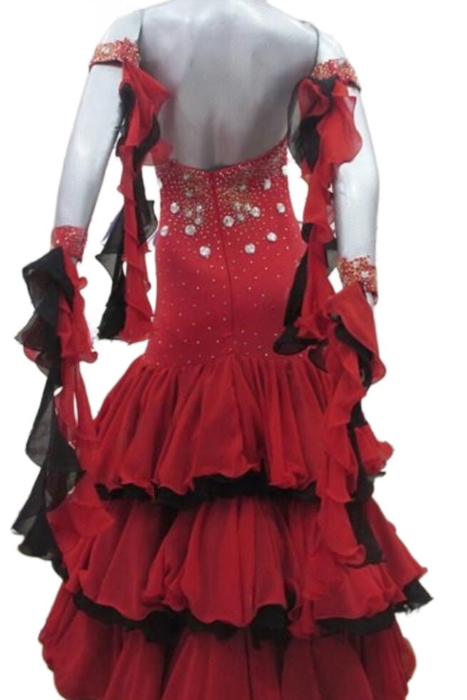 Load image into Gallery viewer, Standard Ballroom Competition Dress (B0101)
