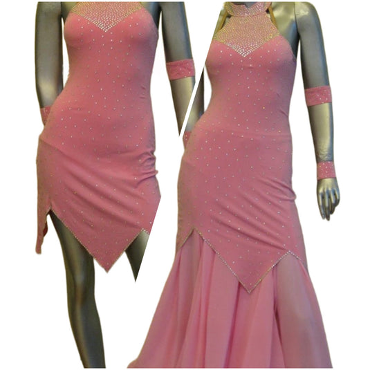 Latin Dance Competition Dress 2 in 1(LS0131)