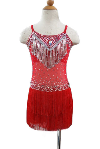 Girl Latin Dance Competition Dress (GL027)