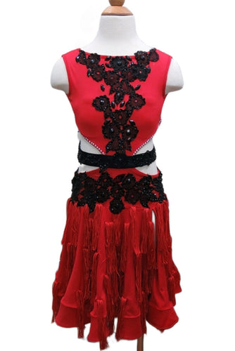 Girl Latin Dance Competition Dress (GL018)