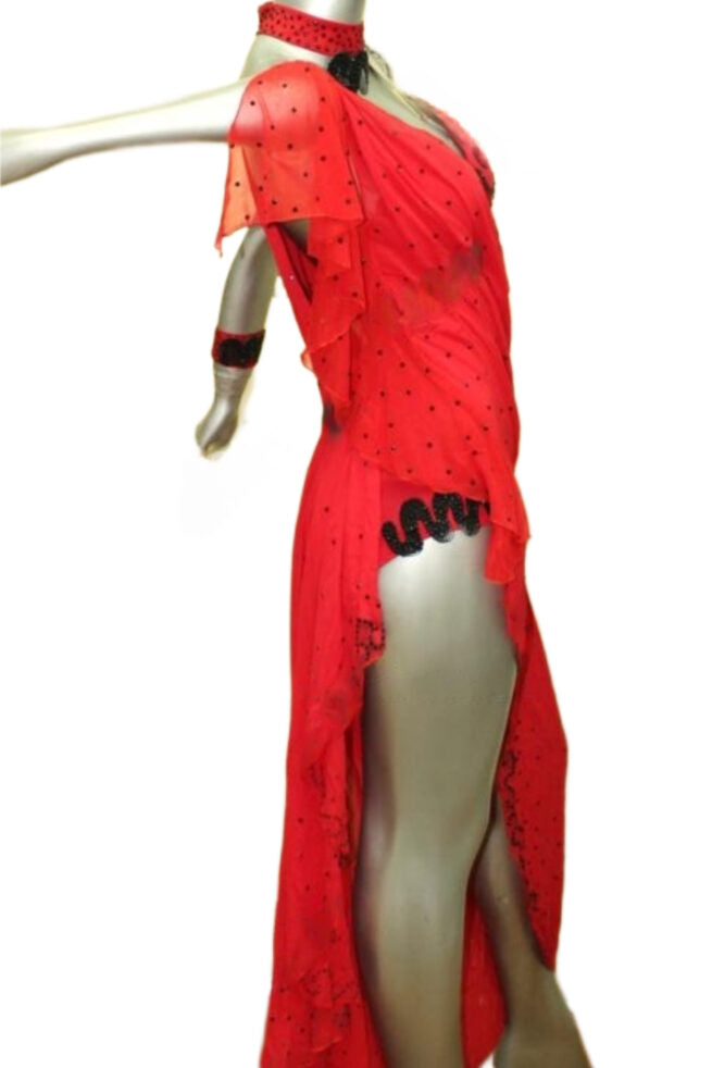 Load image into Gallery viewer, Latin Dance Competition Dress (LT0435)
