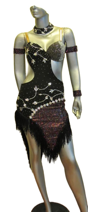 Load image into Gallery viewer, Latin Dance Competition Dress (LS040)
