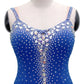 ByCharme Dodger Blue Chiffon Ballroom Competition Dress - BC-0020