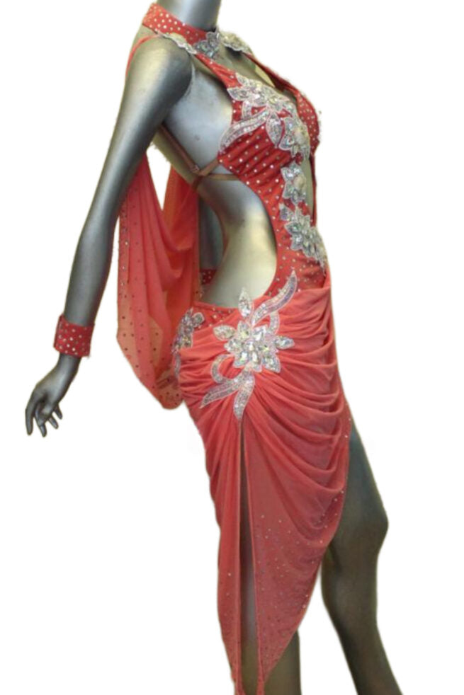 Load image into Gallery viewer, Latin Dance Competition Dress (LS0109)
